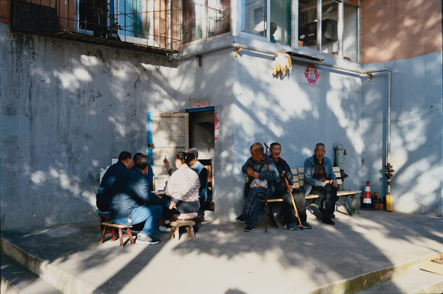 A courtyard in afternoon light, developed on Kodak Portra 400 and printed on Kodak Supra Endura.